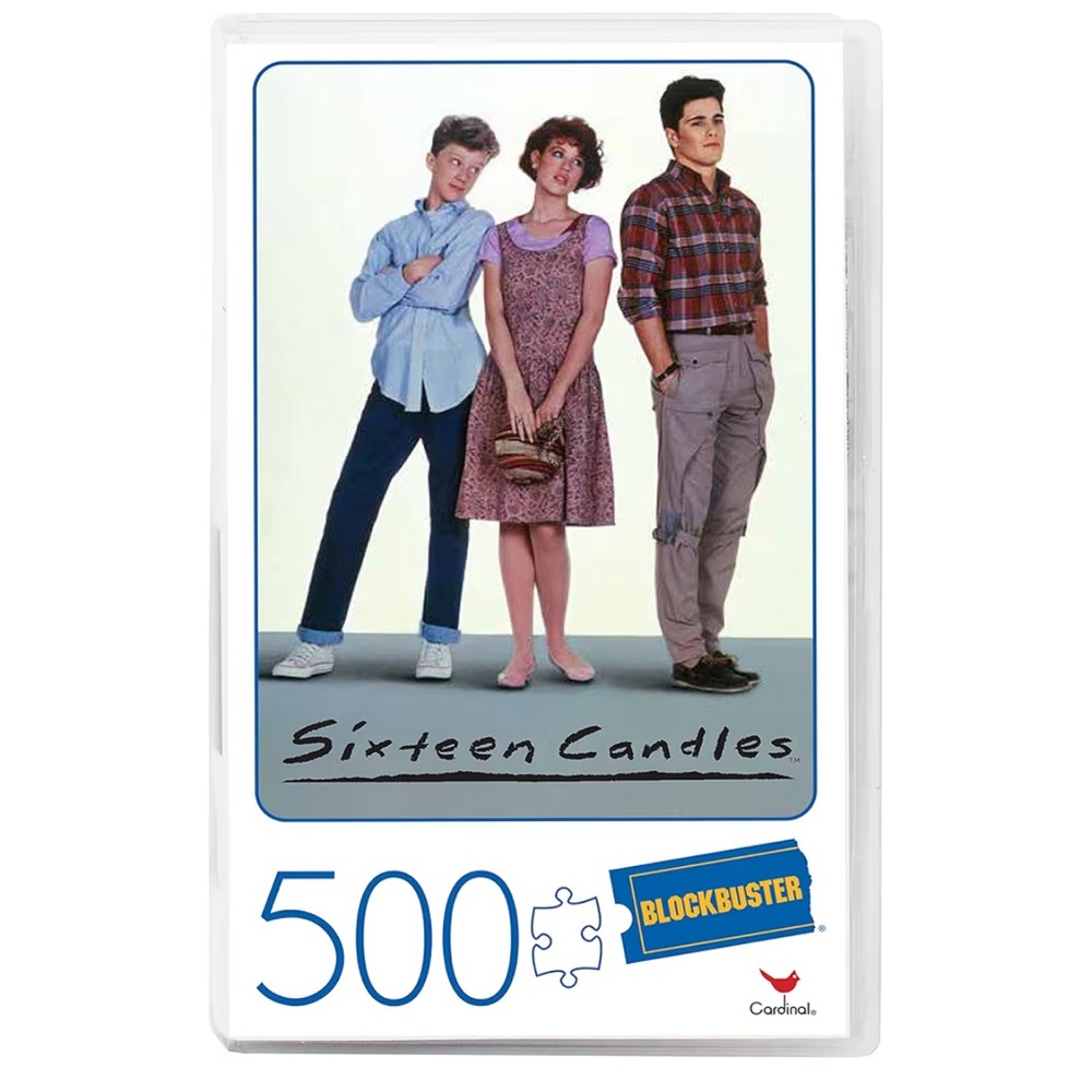 Sixteen Candles Movie 500-Piece Puzzle in Retro Blockbuster VHS Case NWT